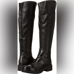 Franco Sarto L-Keaton Black Boots with Sleek Design